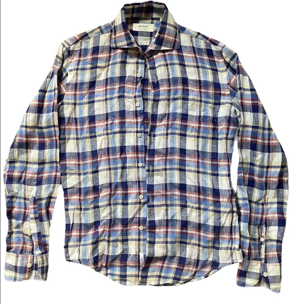 Boggi Milano linen flannel